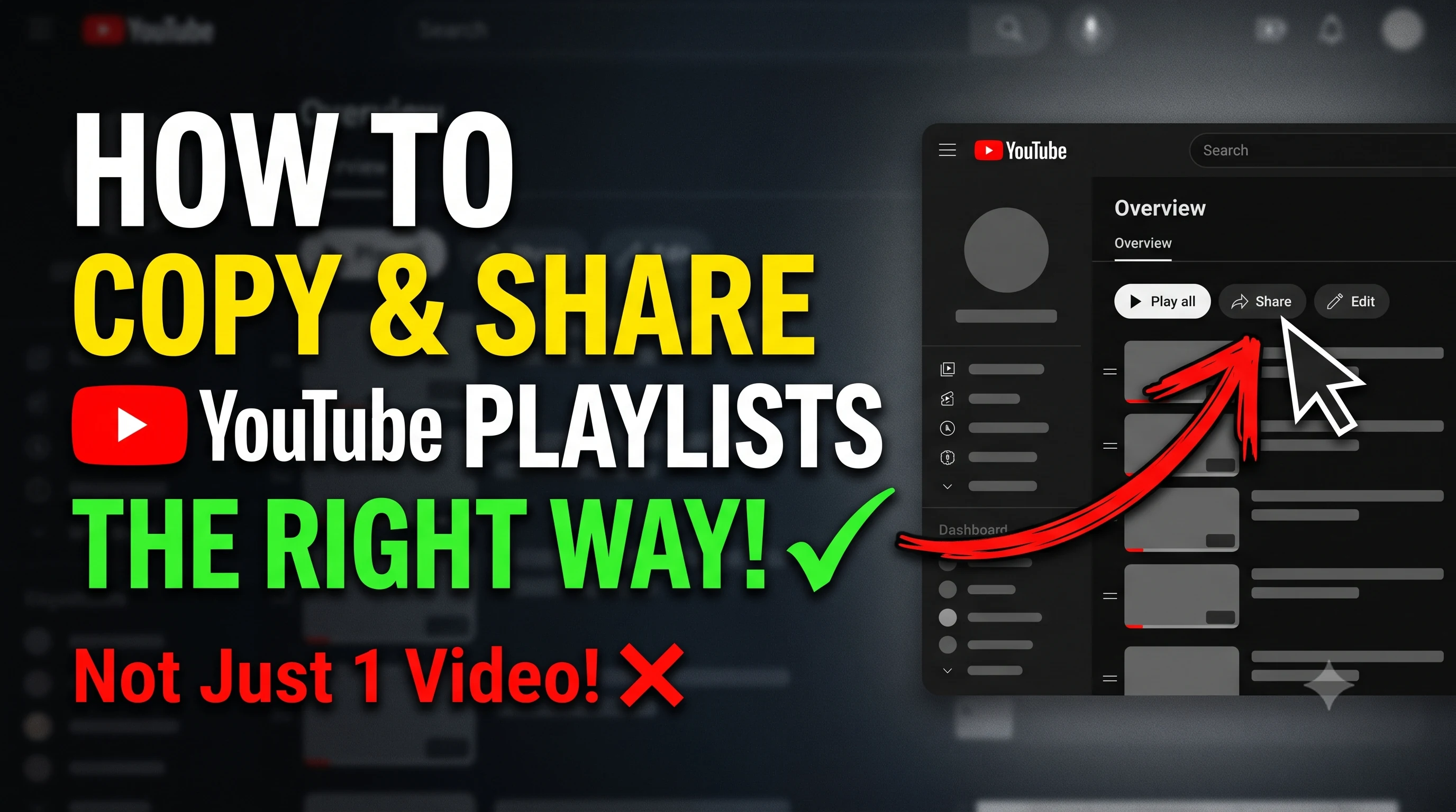 How to copy a YouTube playlist link on desktop and mobile