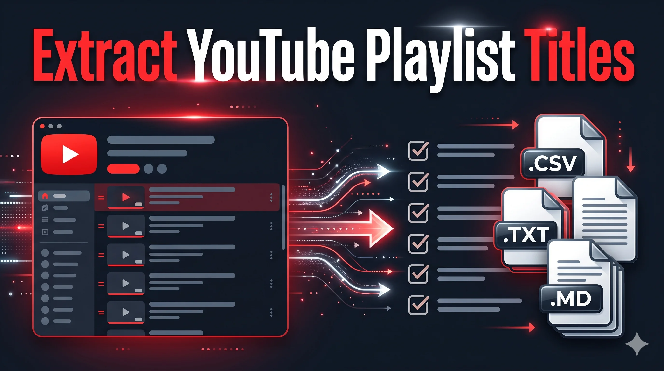 How to extract all video titles from a YouTube playlist in bulk
